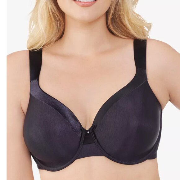 Vanity Fair Illumination Full Figure Underwire Contour Bra, Black, 76338, 38D - Picture 1 of 15